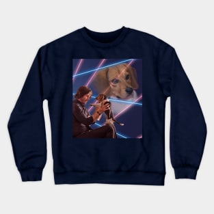 John Wick And Daisy Lasers 80s Yearbook Montage Crewneck Sweatshirt